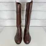 Sesto Meucci  Tall Boots Brown Italian Leather Women's Size 5M Equestrian Riding Photo 2