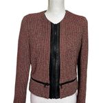 Sandro Paris Violaine Tweed Jacket Women’s Size Medium Career Full Zip Sparkle Photo 0
