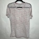 Lucky Brand  Sheer Faded Floral T shirt Sz Large Photo 0