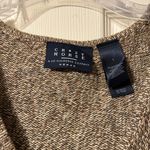 Liz Claiborne Vintage Crazy Horse Brown Sweater 1X Zip Up Knit Appliqué V-Neck Photo 4