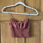 Urban Outfitters  Size Extra Small XS Women's Teen Girl Blush Smocked Crop Top Photo 0