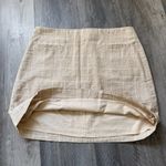 Madewell  Oatmeal Plaid Mini Skirt NEW 6 Lined With Pockets Photo 5