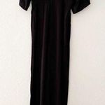 & Other Stories & Other Stories Plunge Neck V-Cut Wide Leg Black Jumpsuit | 4 Photo 0