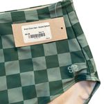 ALBION FIT  Green Check High Waisted Swimsuit Bottoms Women's Size Small NWT Photo 2