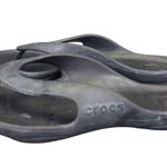 Crocs  ABF Almost Barefoot Black Flip-flops Thong Sandals Women's Size 7 Recovery Photo 1