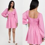 STAUD faye' Mini Cotton Dress, Size Large,
$328 Pink Photo 1