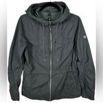 Kuhl Women’s Stryka Shadow Gray Utility Cargo Zip Pocket Hooded Jacket Medium Photo 1