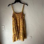 Old Navy  Women's Size Medium Yellow Floral Mini Soft‎ Rayon Tiered Dress Photo 4