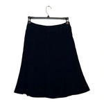 Larry Levine  STRETCH BLACK FAUX SUEDE FLOWY MIDI SKIRT SIZE 6‎ Photo 1