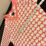 Kate Spade  supersoft hearts lounge pullover, knit, Vneck pullover, oversized M Photo 6