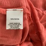 Harlowe $ Graham Harlowe & Graham Womens Size Small Coral Pink Gauze Ruffle Blouse Top Photo 4