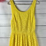 Pins & Needles Yellow Anthropology Lace Dress Size 0 Photo 3