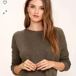 Love Riche Lace Up Back Crew Neck Sweater Photo 0