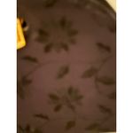 Frenchy of California Black Floral Velvet‎ Evening Shoulder Bag Photo 1