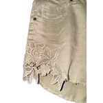 Mossimo Womens High Rise Button Fly Shorts Sz 16/33 Lace Hippie Feminine Granola Green Photo 1