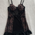 Auden Black and Pink Lace Chemise Size XS Photo 0