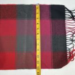 Scarf 100% Cashmere Multi Plaid Fringe Trim Classic Scotland Luxurious One Size Black Photo 6