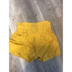 Free People  Movement Golden Yellow Large L Smocked High Waist Photo 2