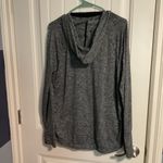 Athleta  Charcoal Cowl Neck hooded long sleeve size large Photo 1