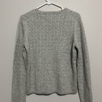 Charter Club Vtg  Silver Sparkle Glittery
Sweater Cashmere Blend L 90sCable Knit Photo 3