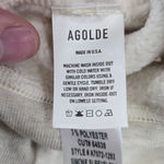 AGOLDE Simone Sleeveless Sweatshirt Gray Cream Fleece Lined Vest Size Medium Photo 3
