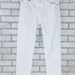 AG Adriano Goldschmied AG Ex-Boyfriend Slouchy Slim Jeans in White Size 25 Photo 0