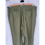 Old Navy  Women Wide Leg Linen Pants 3X Green Comfort Waistband Coastal High Rise Photo 3
