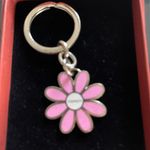 Coach  Pink Daisy Enamel Keychain Bagcharm NEW $95 Photo 2