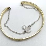 Gold and Silver 'Good Vibes' Cuff Bracelet Set Photo 2