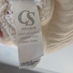 Carmen Steffens Maison White Cream Chunky Knit Sweater Dress Turtle Neck NWT Photo 9