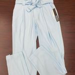 XOXO NWT  Tampered Sash Waist Size 12 Pants- Cool Blue Colored Photo 0
