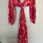 Hello Molly All About May Floral Long Sleeve Cut Out Maxi Dress Size 2 Photo 1
