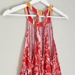 Free People NWT Linen Blend Mimi Tunic Top Lavender Combo Red Yellow White Small Photo 7