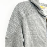 Aviator Nation  Womens Lounge Gray Heathered Zip Up Hoodie Rainbow Logo XS Photo 5