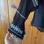 Isabel Marant Étoile  Black Ruffle Button Down Top- Size 42 Photo 5