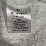 Alice Blue 1X White Textured Top Yellow Crochet Floral Sleeve Boho Cottagecore Photo 7