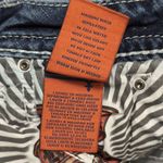 Rock Revival  Blue Distressed Embroidered Rhinestone Agata Skinny Jeans Size 25 Photo 14