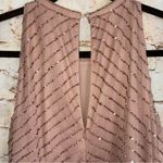 Adrianna Papell Madigan Beaded Sequins Gown in Rose Gold Size 8 NEW Photo 4