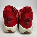 Nike Air Shake Ndestrukt red leather sneakers women’s size 9 athletic activewear Photo 4