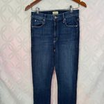 MOTHER‎ The Cha Cha Raw Cut Flared Ankle Jeans Size 26 in Girl Crush Blue Photo 8