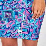 Champion Womens MTV Bodycon Dress MultiColor Small Geometric Mini 90’s vibe Photo 10
