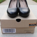 Clarks Women's Collection Adriel Viola Black Leather Dress Pumps Sz 8 Photo 6