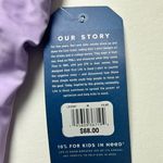 Life is Good Women's Swimsuit Lilac with Flowers and Back String Detail Sz M Photo 7