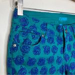 Nanette Lepore L’amour floral jeans blue green size 5 Photo 1