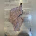 Victoria's Secret Victoria’s Secret One shoulder one piece megaflop rose foil swimsuit small NWOT Photo 2