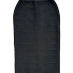 🔃Luxury Black Elastic Bandage Midi Skirt Photo 0