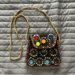 Made in Pakistan Multicolor Button Sequin Mini Shoulder Bag Photo 0