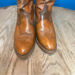 Vintage Dingo ACME Heeled Western Cowboy Boots Brown Faux Leather Womens 7.5 Photo 4