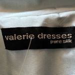Valerie Dresses Womens 100% Silk Button Front Jacket Blue Size 14 Photo 5