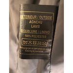 Scully Puffy Lambskin Leather Jacket Black Zip Pockets Womens Medium Moto Lux Photo 3